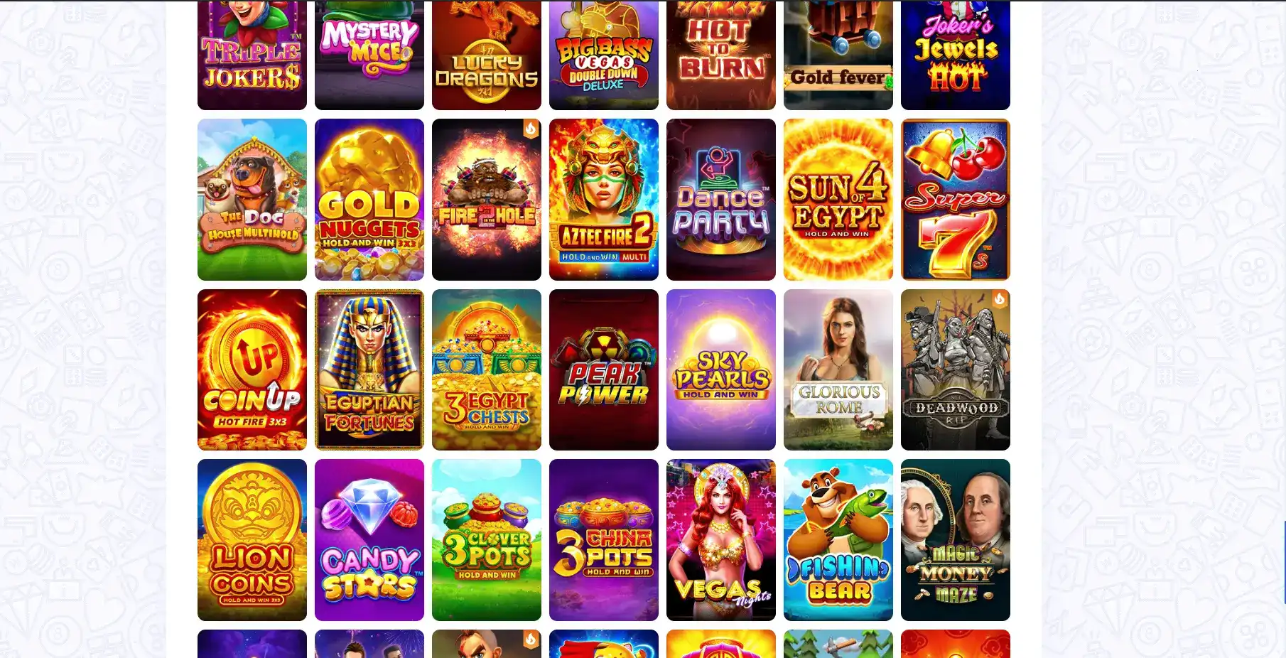 Интерфейс Sykaaa casino с игровыми автоматами